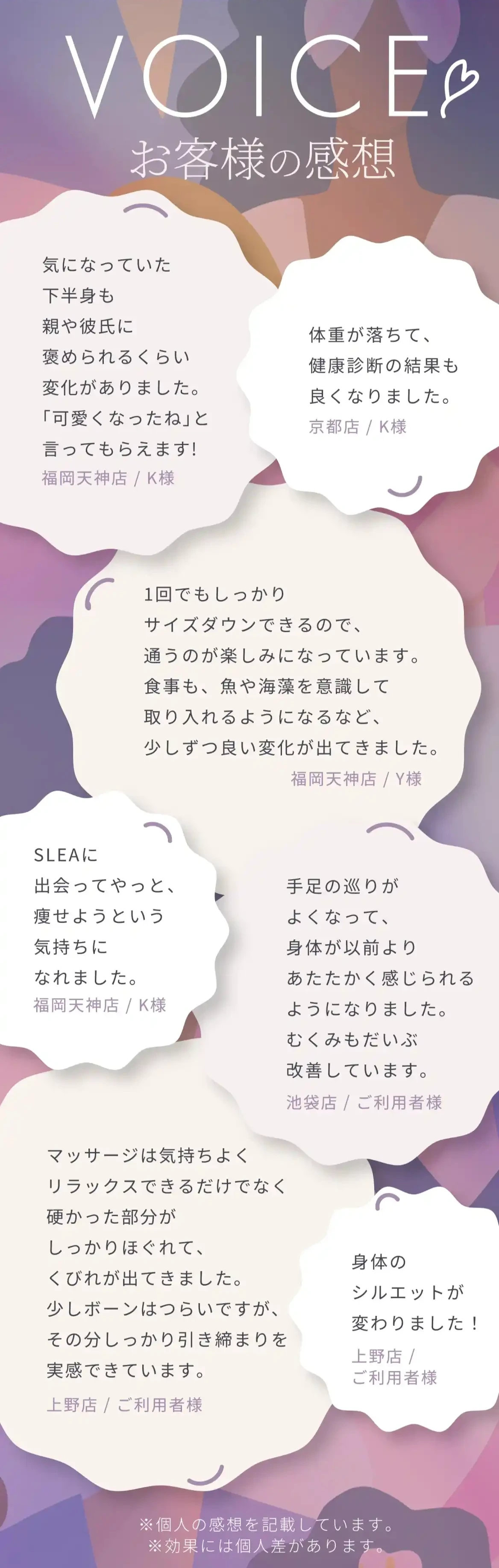 スレアお客様の感想