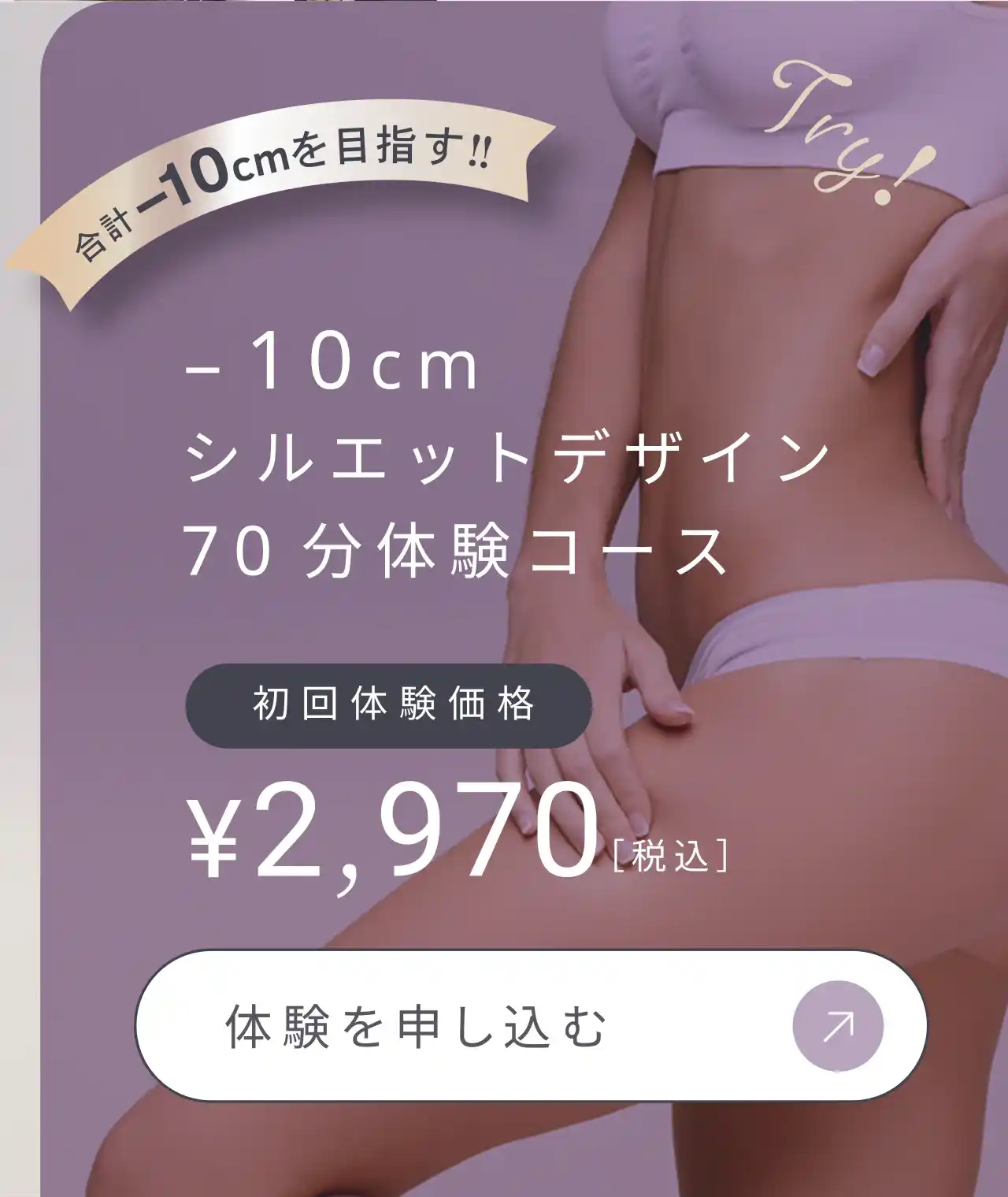 SLEA-10cmシルエットデザイン70分体験コース2970円